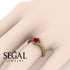 The Braid Ring Ruby Ring- Keira no. 7